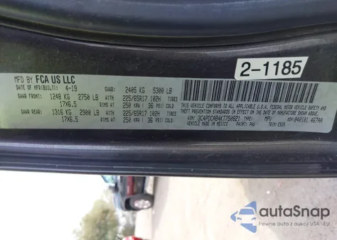 2019 Dodge Journey Se Value Package from USA, damaged, VIN 3C4PDCAB4KT750821